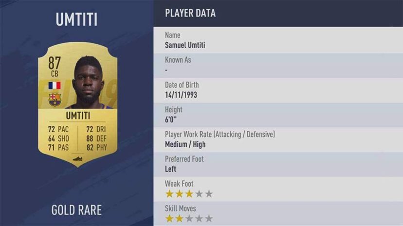 NewImage.png DF(ディフェンダー)ランク8位 87 CB SAMUEL UMTITI