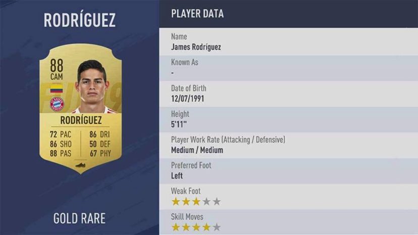 NewImage.png Bundesliga(ブンデスリーガ)ランク4位 91 CAM JAMES RODRIGUEZ