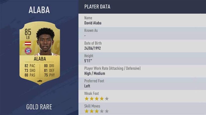 NewImage.png Bundesliga(ブンデスリーガ)ランク9位 85 LB DAVID ALABA